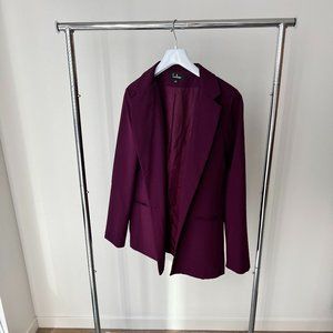 Women's Plum Purple Blazer & Pants Set